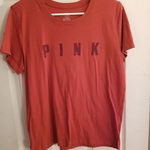 Vs pink tee large